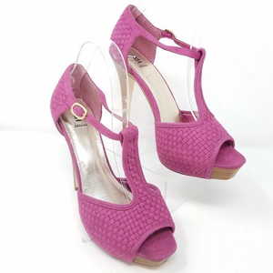 Bakers‎ shoe SHANEL pink peep-toe heels 8B